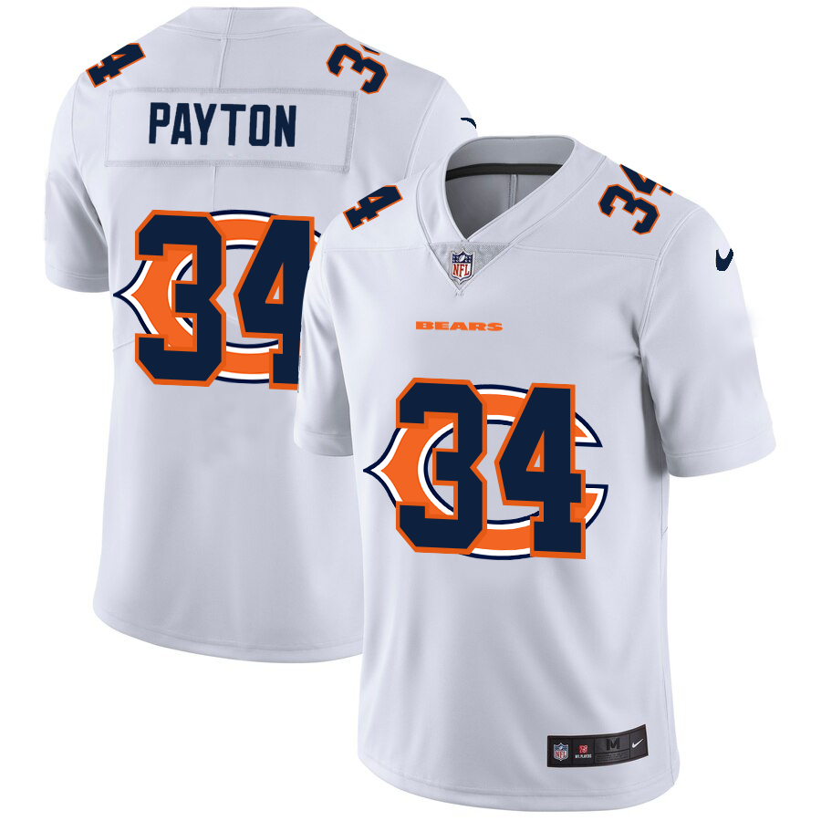 2020 New Men Chicago Bears 34 Payton white Limited NFL Nike jerseys